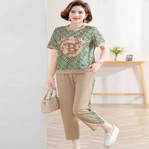 여름 바지세트 엄마 60대 중년 여성용 선물 옷 반팔 빅사이즈