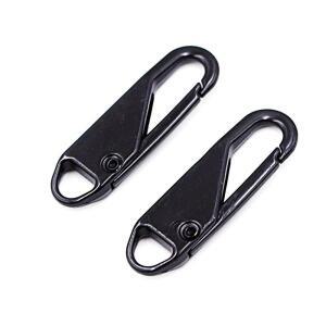 [2개구성] 형 블랙 10개입 클립 부자재 손잡이 셀프수선 고리 지퍼 KWD3C40A