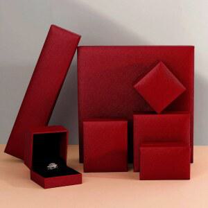 쥬얼리 선물 상자 4가지 벨벳 팔찌 대량 패딩 반지 색상 안감 부티크 목걸이 포장 박스