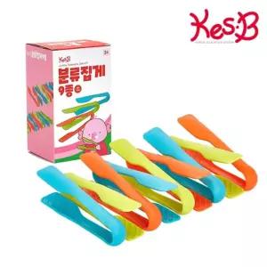 캐스B 플레이 분류 집게 9종/소품/모형/음식/캐스비/장난감/어린이집/유치원/키즈/카페/아동/유아/상상력