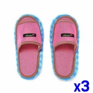 ( )부드러운 극세사 청소 슬리퍼 데일리 청소용 실내화 다용도 가정용 먼지