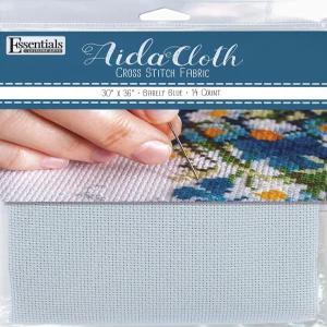 에센셜 바이 레저 아트 다 천 14 카운트 간신히 블루 크로스 스티치 원단 자수 제작 및 재봉을 위한 용품
