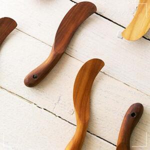 [2개구성] RP_01 티크나무 라운드 1p 칼 버터 우드 잼 DUWB486DF