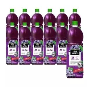 미닛메이드 포도 1.5L 12페트 (1박스)