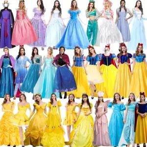성인 공주드레스 무대 의상 공연 신데렐라 엘사 안나 할로윈 연례 파티 코스튬