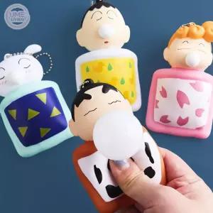 짱구말못말려 낮잠 말랑이 스퀴시 키링 캐릭터굿즈 12개입