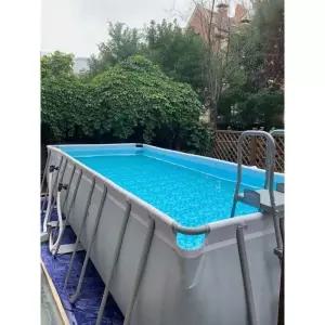 대형 수영장 가정용 조립식 세트 풀장 물놀이 야외 패밀리풀장 프레임 에어 가족 사각 접이식