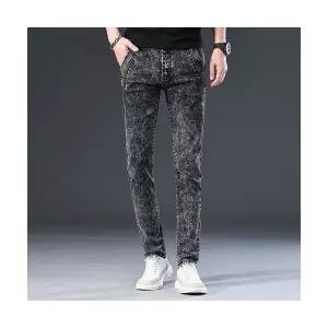 남자배기바지 눈꽃 그레이 스키니 청바지 스판 슬랙스 ible1