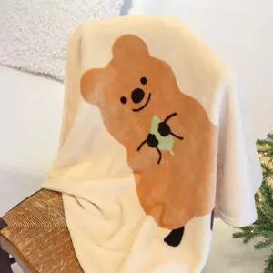 키키 부드러운 담요 빅 1P 따뜻한 미니 블랭킷 독서실 무릎담요