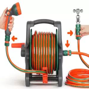 꼬이지않는 비닐하우스 수도물호스 고압분사기 워터건호수 20M