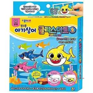 핑크퐁 글라스아트 6색 아기상어tuv256