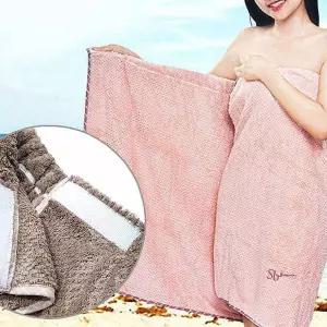 찍찍이 극세사 샤워 목욕가운 수건 랩타월 비치lmn987