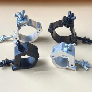 스테이지 O 클램프 알루미늄 트러스 조명용 51mm 포그 튜브 48 행거 무빙 LED 스탠드 35mm DMX 클로 28 머신 후크 DJ 조명