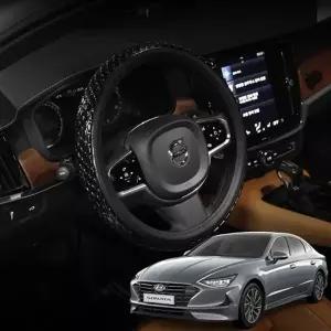 쏘나타DN8 3D 논슬립 실리콘 원패턴 그립 핸들커버