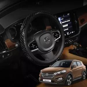 투싼 3D 논슬립 실리콘 원패턴 그립 핸들커버