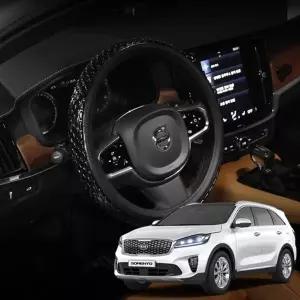 더뉴쏘렌토 3D 논슬립 실리콘 원패턴 그립 핸들커버