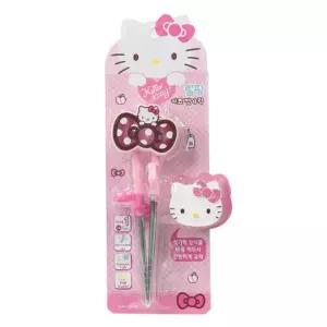 [홈앤키즈]산리오 헬로키티 체인지 교정용 스텐 젓가락 1단계 여아 아기 어린이 유아 교정젓가락 키티