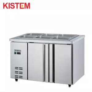 키스템 KIS-PDB12R 반찬테이블냉장고 단체급식 디지털 컨트롤러 높이조절 선반