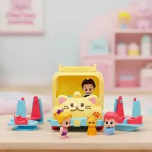 핑크퐁 베베핀 플레이 버스 장난감 자동차 미니카 놀이터 피규어 멜로디 장난감 세트 유아