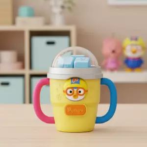 뽀로로 레인보우 텀블러 캐릭터 멜로디 불빛 동요 음악놀이 소근육발달 사운드 장난감 유아