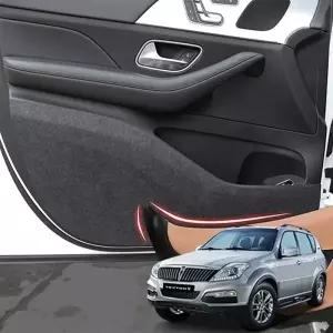 렉스턴W 도어커버 맞춤형 카본 펠트 스크래치 방지