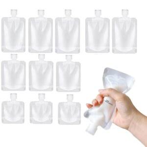 10개 샴푸 메이크업 액체 소분용 포장용 리필용 가방 휴대용 비누 충전용 여행용