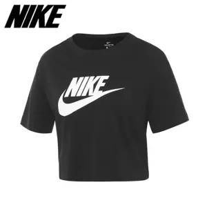 [나이키] 여성용 NSW 에센셜 크롭 퓨추라 반팔티 BV6175_010_