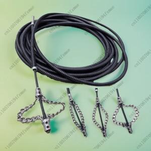 전기 하수구 클리닝용 특수 도구 고체 체인 스프링 오일 오염 차단 파이프 보조