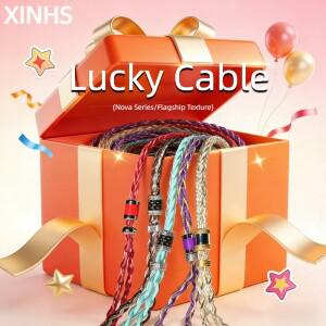 XINHS 2026 AliExpress 16주년 팬 피드백 프로모션 럭키 케이블 4.4mm 밸런스 0.78mm 2핀 HiFi 이어폰 업그