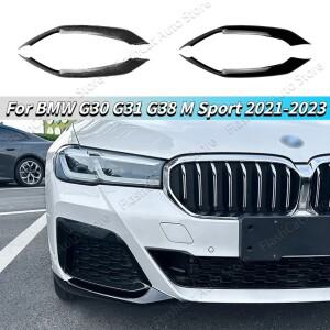 BMW 호환 5 시리즈 520i 2021 M 스포츠 G30 G31 G38 차량용 프론트 범퍼 립 스플리터 에어 나이프 벤트 스