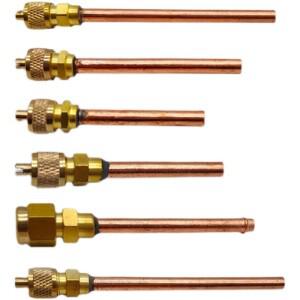 10개 에어컨 냉동 액세스 밸브  구리 튜브 충전 부품 교체 냉장고