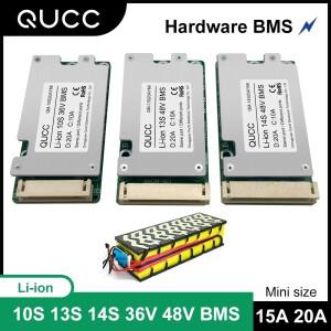 Qucc 리튬 이온 10S 13S 14S 15A 20A Bms 48V 36V 18650 배터리 팩 전기  스쿠터 바이크 오토바이 전원 BMS