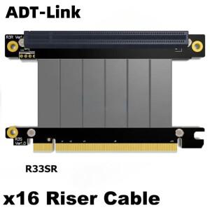 그래픽 카드용 ADT PCI-E x16 3.0 라이저 연장 케이블 익스프레스 16x 익스텐더 리본 코드 Gen3 GTX R33SL/