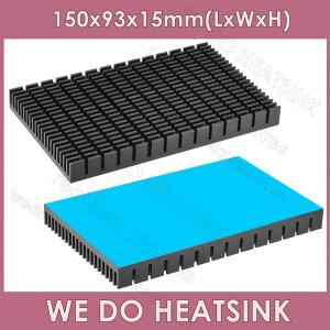 우리는 열 패드가 없거나  형태의 150x93x15mm 히트싱크를 제공 검정색 양극 처리된 전자 라디에이터 칩용