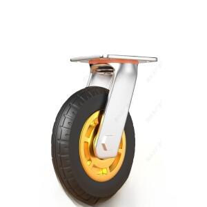 범용 무소음 휠 경량 고무 무거운 캐스터 모바일 베이스 트롤리 허머