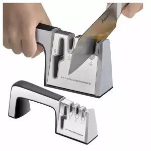 샤프너 나프 숯돌 칼갈이 4단계 가위갈이 칼가는기계