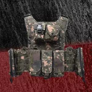 ( )밀리터리 군용 전투 조끼 전술 군용 베스트 카모 웨어