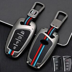 아연 합금  실리콘 자동차 키 케이스 커버 현대 호환 산타페 스포츠 Ix45 에쿠스 센테니얼 제네시스 호환 G