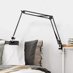 (색상-수량 블랙-1개)스마트폰 휴대폰 거치대 관절형 침대 거치대 탁상용 자바라