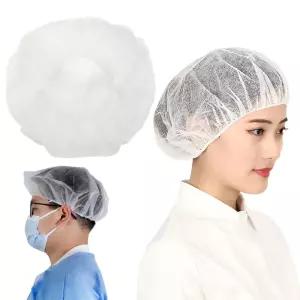 미용실 위생 부직포 헤어캡 100개입 일회용 위생모자 라운드캡 청결용 소모품