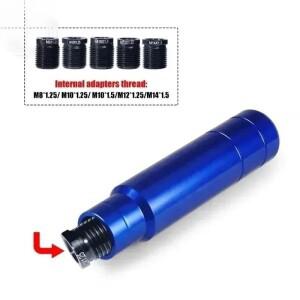 1개 알루미늄 기어 노브 어댑터 컨버터 여성용 나사형 M8 M10 자동차 튜닝 핸들 부품