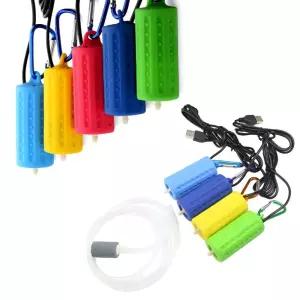 어항 수족관 휴대용 USB 기포기 1세트 산소 낚시용 기포기 휴대용 산소 발생 기구