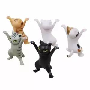 ( )고양이 다용도 거치대 고양이피규어 피규어거치대 아기동물핸드폰거치대 소품거치대 귀여운장식품 예쁜