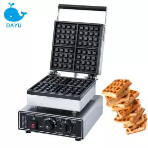 와플 기계 상업용 전기 가열로 시작 장비 기계식 110V/220V 핫 도넛 메이커