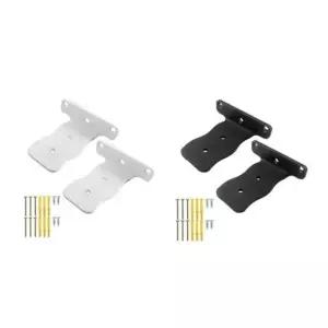 (옵션 화이트 2p 4in)선반 지지대 받침 4in 2개 벽거치대 앵글선반