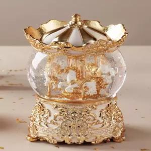 성모상 스노우볼 장식품 야간 피규어 장식 크리스마스