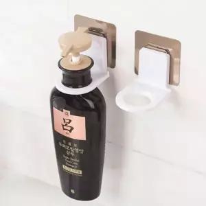 (색상 화이트(기본))화장실 욕실 거실 손소독 샴푸 걸이 홀더 거치대