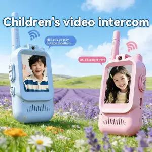 소년/소녀용 비디오 워키토키 야외 부모-자녀 인터콤 기계 2인치 HD 스크린 인터폰이 있는 무선