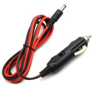 DC55215525 범용 12V 5A 남성 시거잭 플러그 케이블 연결선 (LED 표시등 포함) 차량용 충전기 전원 1.2M