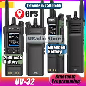 바오펑 UV-32 무전기 확장형/2500mAh 대용량 배터리 블루투스 앱 프로그래밍 GPS 1-10km 장거리 휴대용